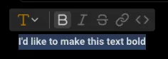 Styling menu